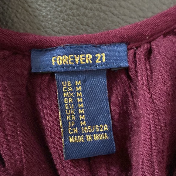 Boho top…maroon, so cute & comfy! 🌸 - Picture 7 of 7